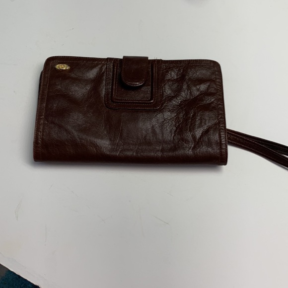 Gucci Brown Large Leather Wristlet /Clutch Bag Excellent Condition Rare … - Picture 3 of 14